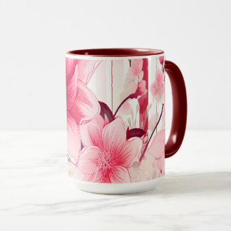 Blozende Roze Lente Bloemen en Bloesems Mok