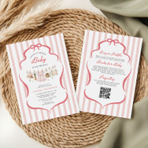 Blozende Roze Lokaal Geteelde Baby Shower Boog Str