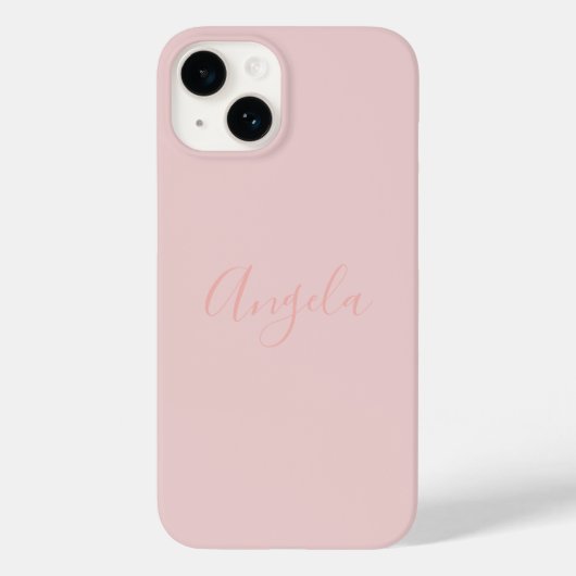 Blozende Roze met Naam iPhone 14 Case-Mate iPhone Case (Achterkant)