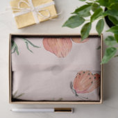 Blozende Roze Perzik Bloemige Wilde Bloem Decoupag Tissuepapier (Geschenk)