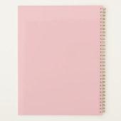 Blozende Roze Ranunculus Bloemen Lieveheersbeestje Planner (Achterkant)