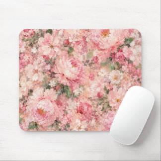 Blozende Roze Romantische Bloei pioen Home Décor Muismat