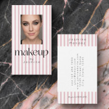 Blozende Roze Strepen Elegante Foto Make-up Arties
