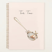 Blozende Roze Theetijd Planner (Voorkant)