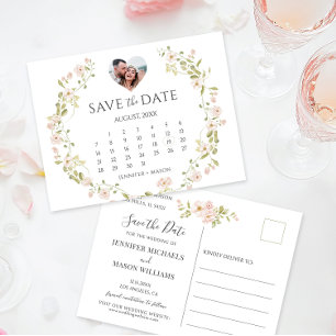 Blozende Rozen Pioenrozen Bloemen Foto Save the Da Briefkaart