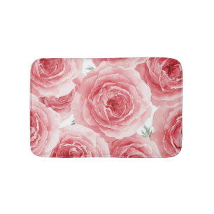 Blozende Rozen Waterverf Bloem Roze Bloemblad Patr Badmat