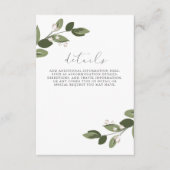 Blozende Sprigs Details met Roze Rug Informatiekaartje (Voorkant)