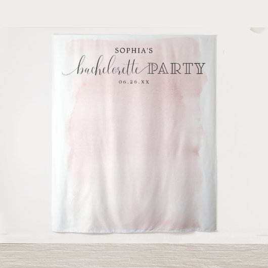 Blozende vrijgezellenfeest achtergrond fotohokje wandkleed (Voorkant)