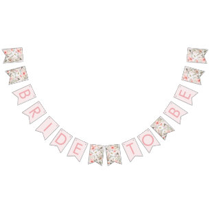 Blozende Wilde Bloemen Bruid Wordt Bunting Banner