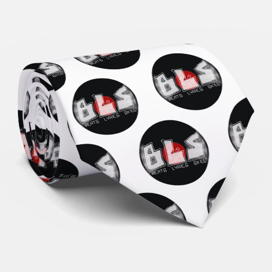 BLS slaat tekst vaardigheidHIP HOP Stropdas (Opgerold)