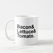 BLT Bacon Lettuce Tomato List String Koffiemok (Links)