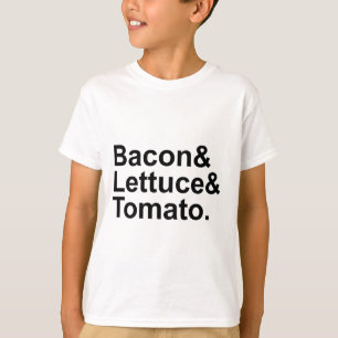 BLT Bacon Sla Tomaat Lijst String T-shirt
