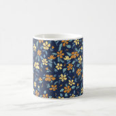 Blu and yellow floral Mug (Centre)