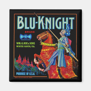 Blu Knight Fruit Label Magneet