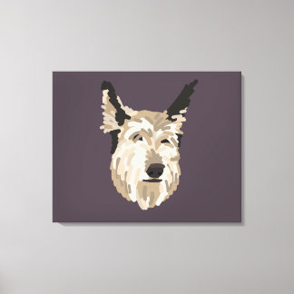 Blu Portrait Canvas Art - Achtergrond Afdruk