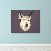 Blu Portrait Canvas Art - Achtergrond Afdruk (Insitu (Houten vloer))