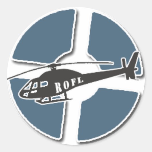 BLU RoFL Copter Sticker (Voorkant)