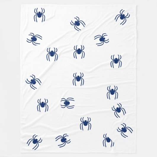 Blu spider fleece deken (Voorkant)