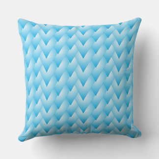 blu strips heart throw pillow kussen