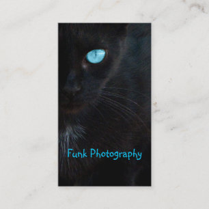 BLUB Blue Eyed Black Cat Visitekaartje