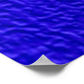 blue057 DARK ROYAL BLUE WAFFLE TEXTURE TEMPLATE BA Poster (Hoek)