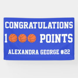 Blue 1000 Basketball Career Points Scorer Player Spandoek