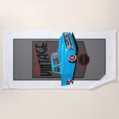  Blue 1956 Truck Strandlaken (Voorkant)