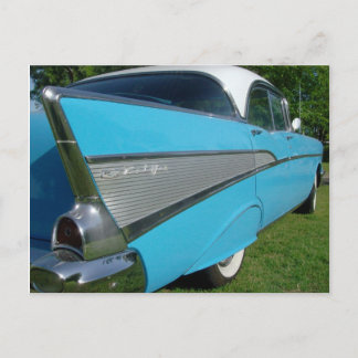 Blue 1957 Chevy Briefkaart