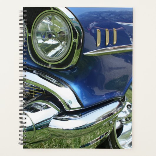 Blue 1957 Chevy Vintage Car Planner (Voorkant)