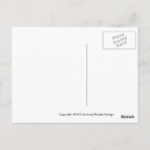 Blue 1964 Dodge station wagon. Briefkaart (Achterkant)