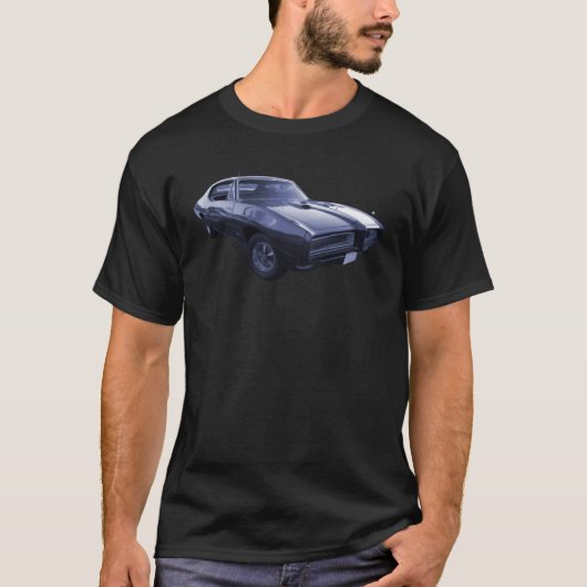 Blue 1968 Pontiac GTO T-shirt (Voorkant)