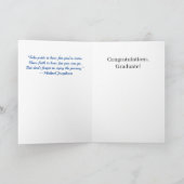 Blue 2022 Gefeliciteerd, Afstuderen Kaart - Mannel (Binnen)