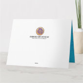 Blue 40 Decade Birthday Kaart (Achterkant)