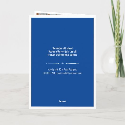 Blue 4-Photo Fun Boxes Afstuderen (Achterkant)