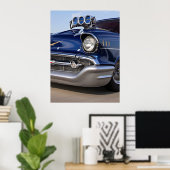 Blue 57-Seven Poster (Thuiskantoor)