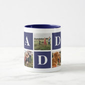 Blue 5 Photo Collage Daddy Mug (Centre)
