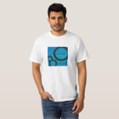Blue 80 Decade Birthday T-shirt (Voorkant volledig)