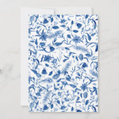 BLUE A Baby is Brouwen Baby shower Uitnodiging (Achterkant)