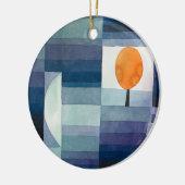 Blue Abstract Autumn Paul Klee Waterverf Keramisch Ornament (Links)
