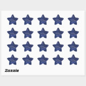 Blue Abstract Fractal Star Sticker (Vel)