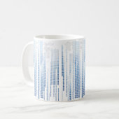 Blue Abstract Geometric Mug (Devant gauche)