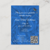Blue Abstract Graduation Party Invitation (Dos)