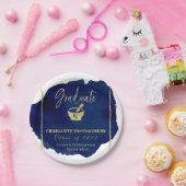 Blue Abstract Pharmacy School Afstuderen Papieren Bordje (Feest)