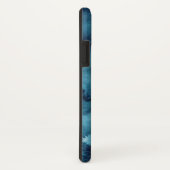 Blue abstract waterverf telefoongeval met naam Case-Mate iPhone case (Achterkant / rechts)
