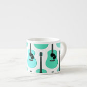 Blue Acoustic Guiters Pattern Espresso Kop (Voorkant rechts)