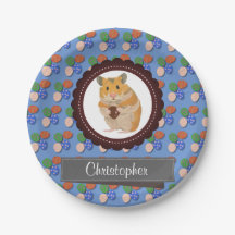 Blue Add Jouw naam Hamster Pasen