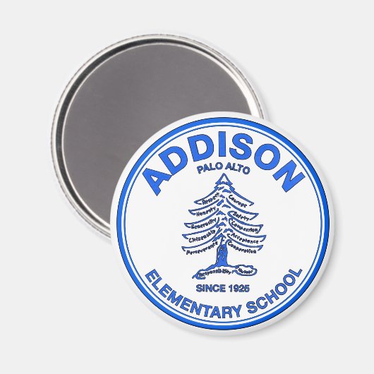 Blue Addison Magnet Magneet (Voorkant / Achterkant)