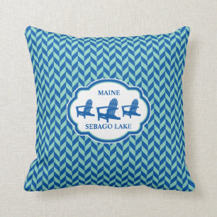 Blue Adirondack-stoel Pillow Kussen