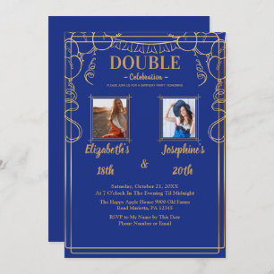 Blue Adult Joint Birthday Party 2 Foto Kaart