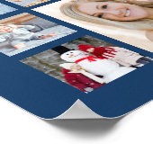 Blue Afstuderen 35 Photo Collage Class Year Poster (Hoek)